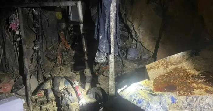 Phát hiện điểm khai thác vàng trái phép trên đồi Moòng Coòng