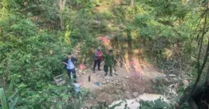 Phát hiện điểm khai thác vàng trái phép trên đồi Moòng Coòng