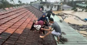 Lũ dâng đột ngột Gia Lai: Đêm trắng phá mái nhà cứu nhau