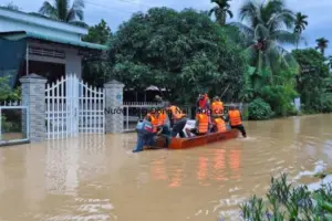 Nước sông Đồng Nai dâng cao