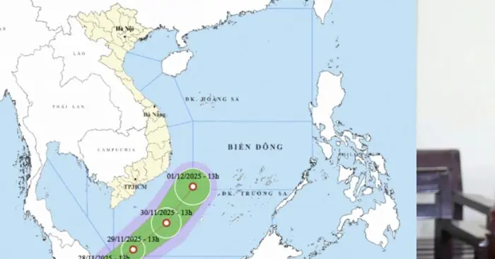 áp thấp nhiệt đới gần Biển