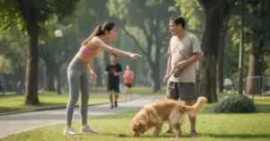 Chủ chó thiếu ý thức gây bức xúc nơi công cộng
