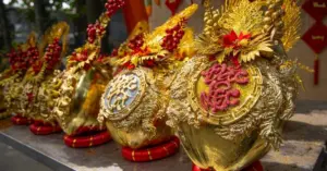 Dừa dát vàng 24K từ trái dừa miền Tây lên ngôi mùa Tết