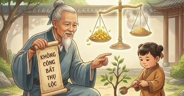 Không công bất thụ lộc: bài học trao con để giữ phúc lâu dài