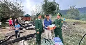 Hỏa hoạn thiêu rụi căn nhà của một gia đình tại Quảng Trị ngày Tết