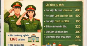 Ttuyển sinh ngành công an năm 2026