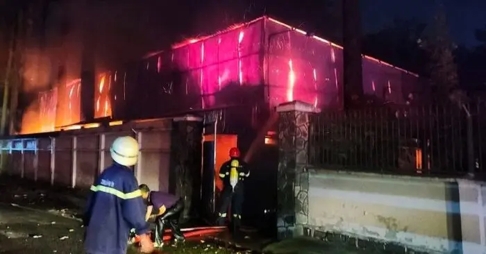 Vụ cháy nhà kho ở TPHCM