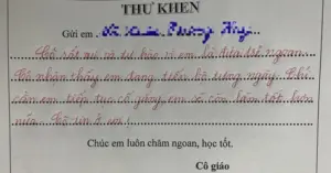 Lời khen của giáo viên: Sức mạnh thay đổi một hành trình