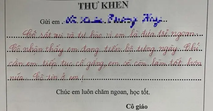Lời khen của giáo viên: Sức mạnh thay đổi một hành trình