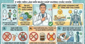 5 thói quen giúp xương chắc khỏe và bài toán phòng ngừa loãng xương