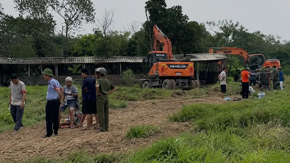 Cưỡng chế thu hồi đất tại Kẻ Sặt để thực hiện dự án khu dân cư mới, bảo đảm tiến độ giải phóng mặt bằng theo quy định.