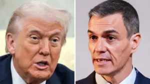 Tổng thống Mỹ Donald Trump bất ngờ tuyên bố cắt đứt mọi giao dịch thương mại với Tây Ban Nha, gọi đây là "đối tác tồi tệ" trong liên minh NATO. Xem chi tiết tại đây.