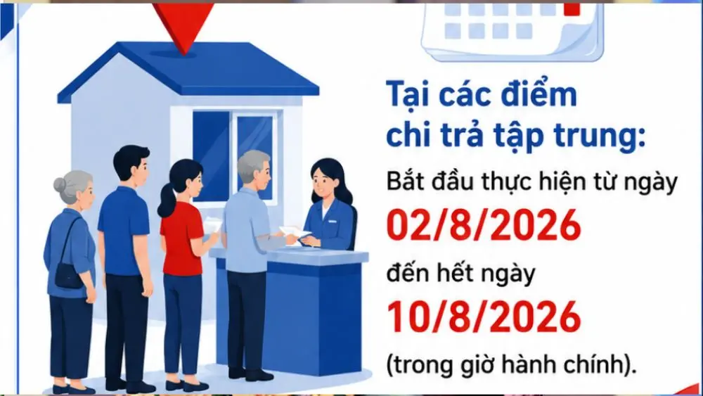 Lương hưu tháng 8 có lịch chi trả mới đối với người nhận tiền mặt. Cập nhật thời gian nhận để chủ động theo dõi quyền lợi.