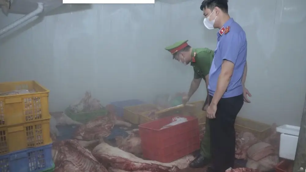 Hưng Yên phát hiện gần 1 tấn thịt lợn nhiễm dịch tả lợn châu Phi tại cơ sở sơ chế, vụ việc đang được cơ quan chức năng xử lý.