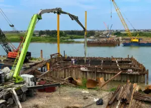 Cao tốc Ninh Bình - Hải Phòng thiếu hơn 9 triệu m³ cát đắp, nguy cơ ảnh hưởng tiến độ dự án và cần bổ sung nguồn vật liệu.