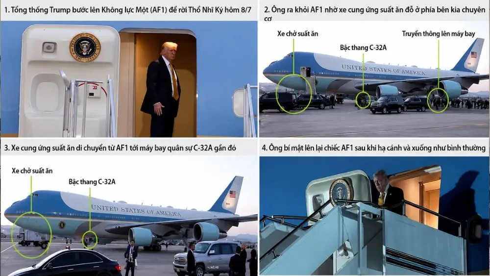 Ông Trump bí mật đổi chuyên cơ ở Ankara do lo ngại nguy cơ bị ám sát, sau khi tình báo Mỹ cảnh báo mối đe dọa từ Iran.