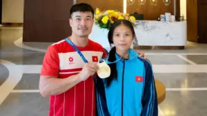 Đô vật xứ Thanh Lò Thị Hồng ghi dấu ấn tại Giải vô địch vật bãi biển trẻ thế giới 2026, mở ra bước tiến mới.