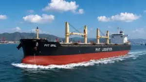 PVT Logistics tiếp nhận tàu hàng rời PVT Opal hơn 61.000 DWT, dài gần 200 m và đưa vào khai thác tuyến Canada - Ấn Độ.