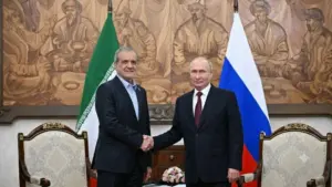Tổng thống Putin gặp Tổng thống Iran Masoud Pezeshkian, cam kết tiếp tục sát cánh cùng Tehran và duy trì hợp tác kinh tế trước sức ép từ Mỹ.