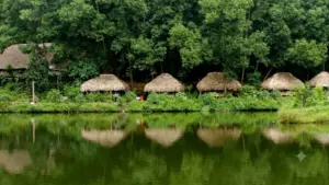 Làng du lịch sinh thái Thái Hải (Thái Nguyên) thu hút du khách nhờ mô hình độc đáo: gần 200 người dân cùng sống, làm việc và chia sẻ sinh hoạt cộng đồng