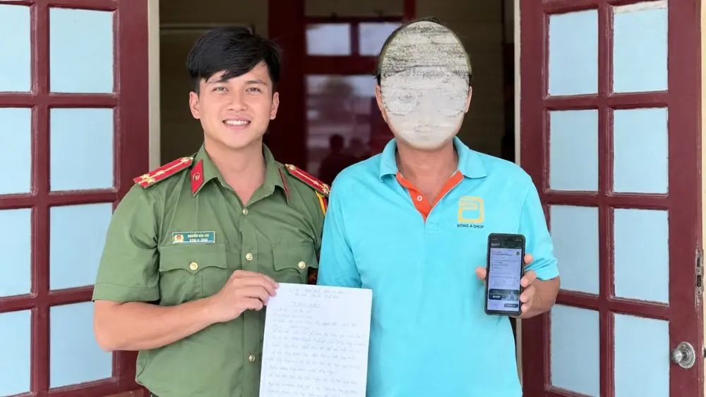 Công an xã Nghĩa Thọ kịp thời ngăn vụ lừa đảo đặt hàng, giúp người dân tránh chuyển 171 triệu đồng cho đối tượng gian dối.