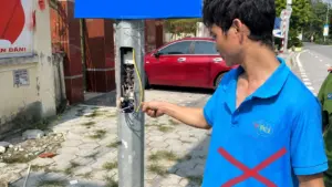 Hải Phòng khởi tố Nguyễn Thanh Tuyền về tội Trộm cắp tài sản sau khi cắt phá dây cáp điện ngầm tại 22 cột đèn.