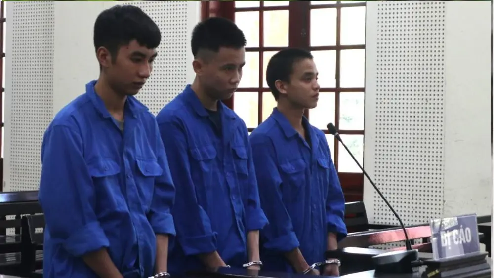 Ba thanh niên ở Nghệ An lĩnh án vì mua bán trái phép chất ma túy. Xem mức phạt dành cho từng bị cáo.
