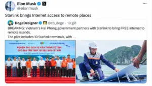 Elon Musk chia sẻ thông tin Hải Phòng triển khai Internet vệ tinh Starlink tại Cát Hải và Bạch Long Vĩ. Khám phá kế hoạch kết nối Internet tại các đảo.