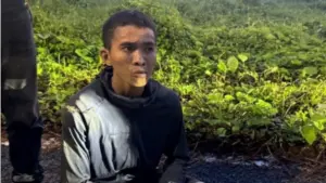 Nguyễn Trung Quốc, đối tượng truy nã đặc biệt nguy hiểm về tội cướp tài sản, bị bắt khi trộm dây điện ở An Giang.