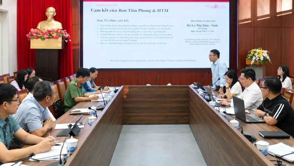 Hải Phòng chuẩn bị các điều kiện tổ chức Chung khảo Hoa hậu Việt Nam 2026, diễn ra ngày 10/10 tại Khu du lịch quốc tế Đồi Rồng.