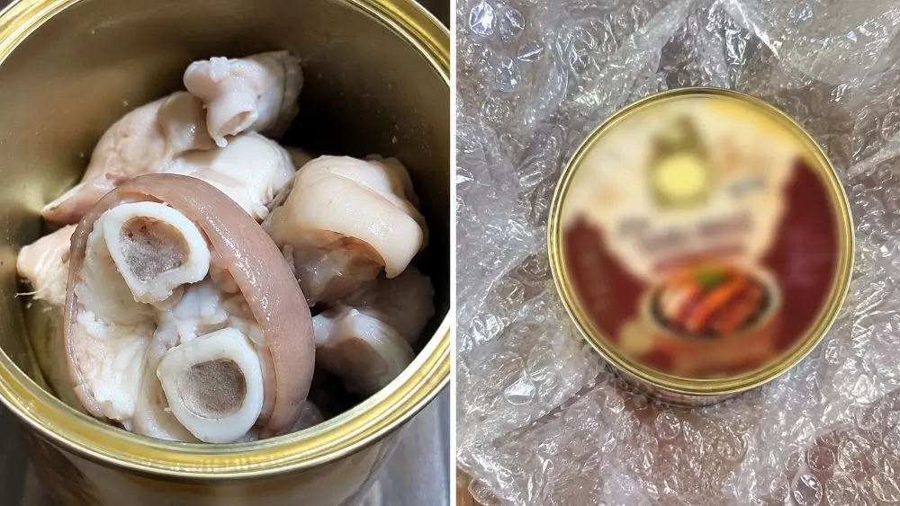 Cơ quan chức năng xác minh sản phẩm khâu nhục Lạng Sơn đóng hộp sau phản ánh thịt bên trong khác hình ảnh trên bao bì.